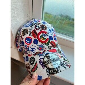 Chicago Cubs New Era 9TWENTY Hawaiian Logo All Over Design Baseball Hat NWT!